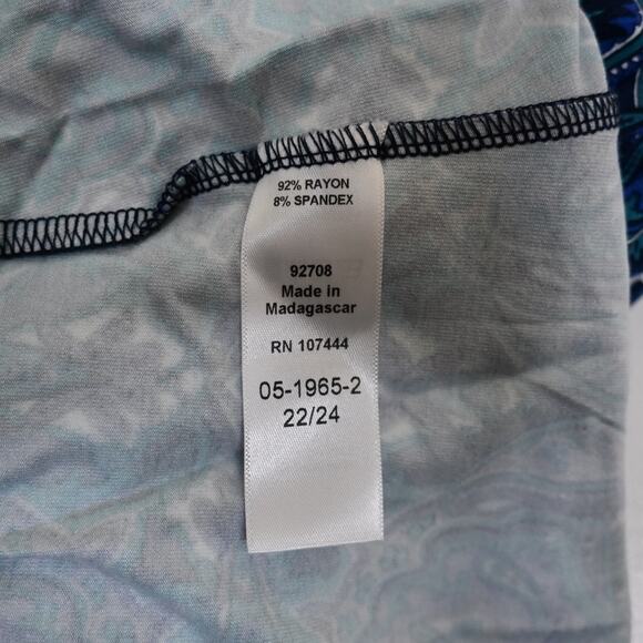 Jessica London Womens Plus 22/24 Stretch Knit Blouson Maxi Dress - Picture 9 of 10